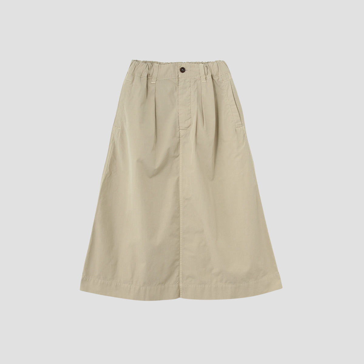 FINE COMPACT POPLIN SKIRT