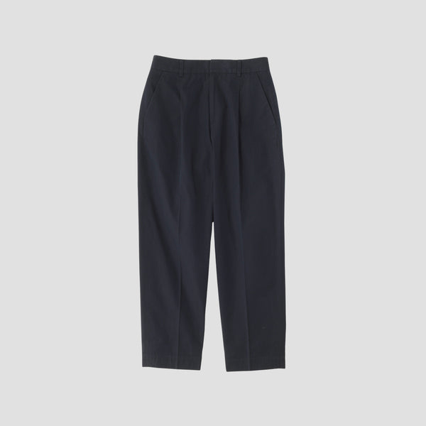 COTTON PLAIN WEAVE TROUSERS
