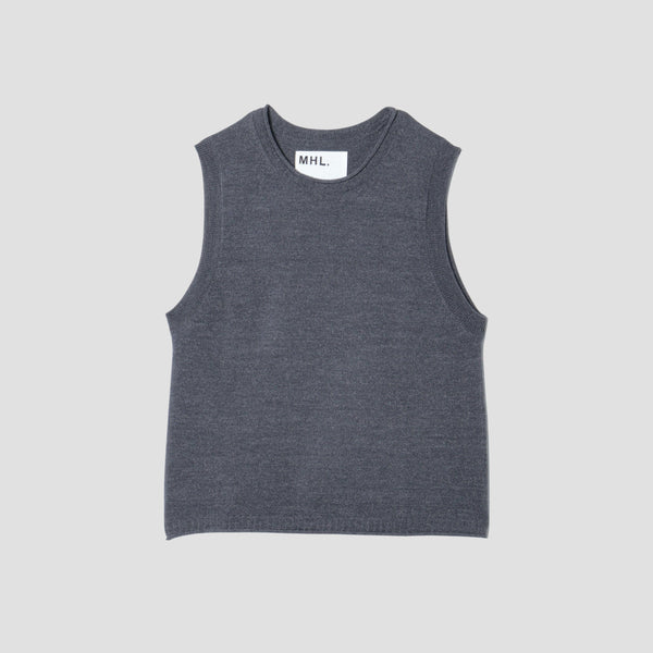 FADED COTTON WOOL KNIT