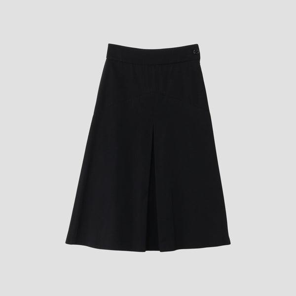 GLAZED COTTON CUPRA SKIRT