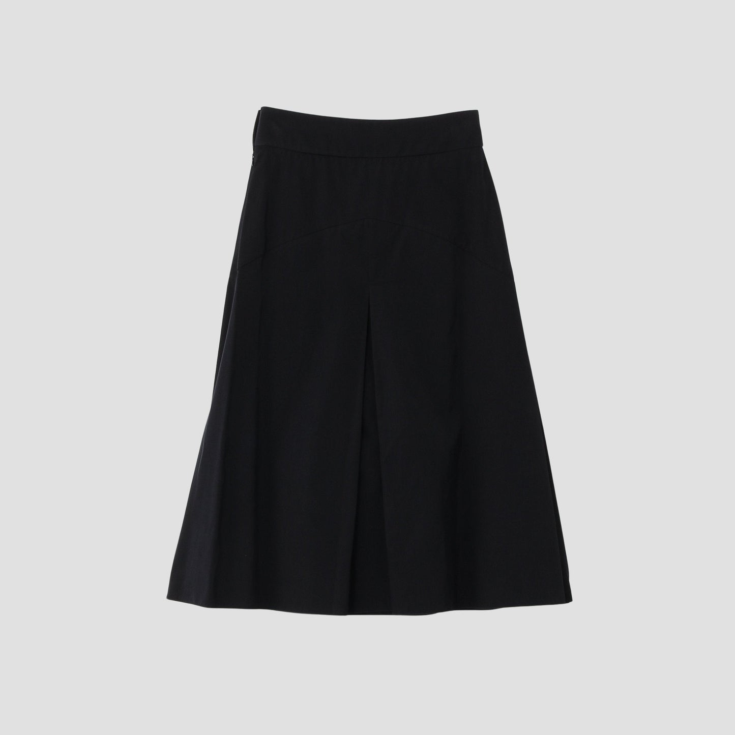 GLAZED COTTON CUPRA SKIRT