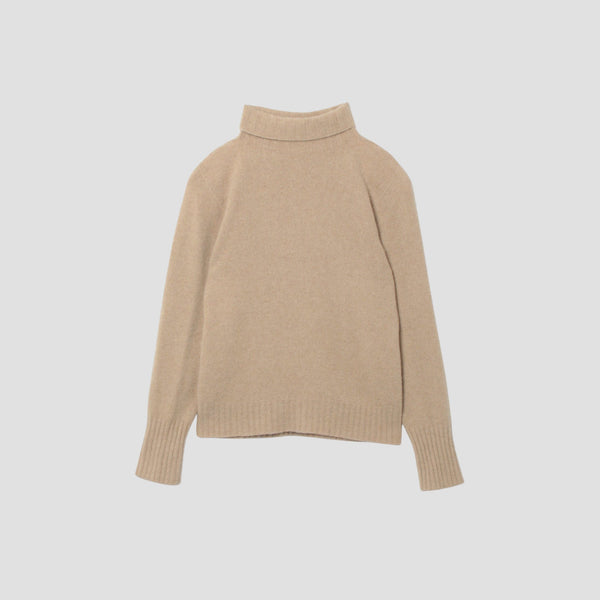 CASHMERE WOOL TURTLE JUMPER KNIT