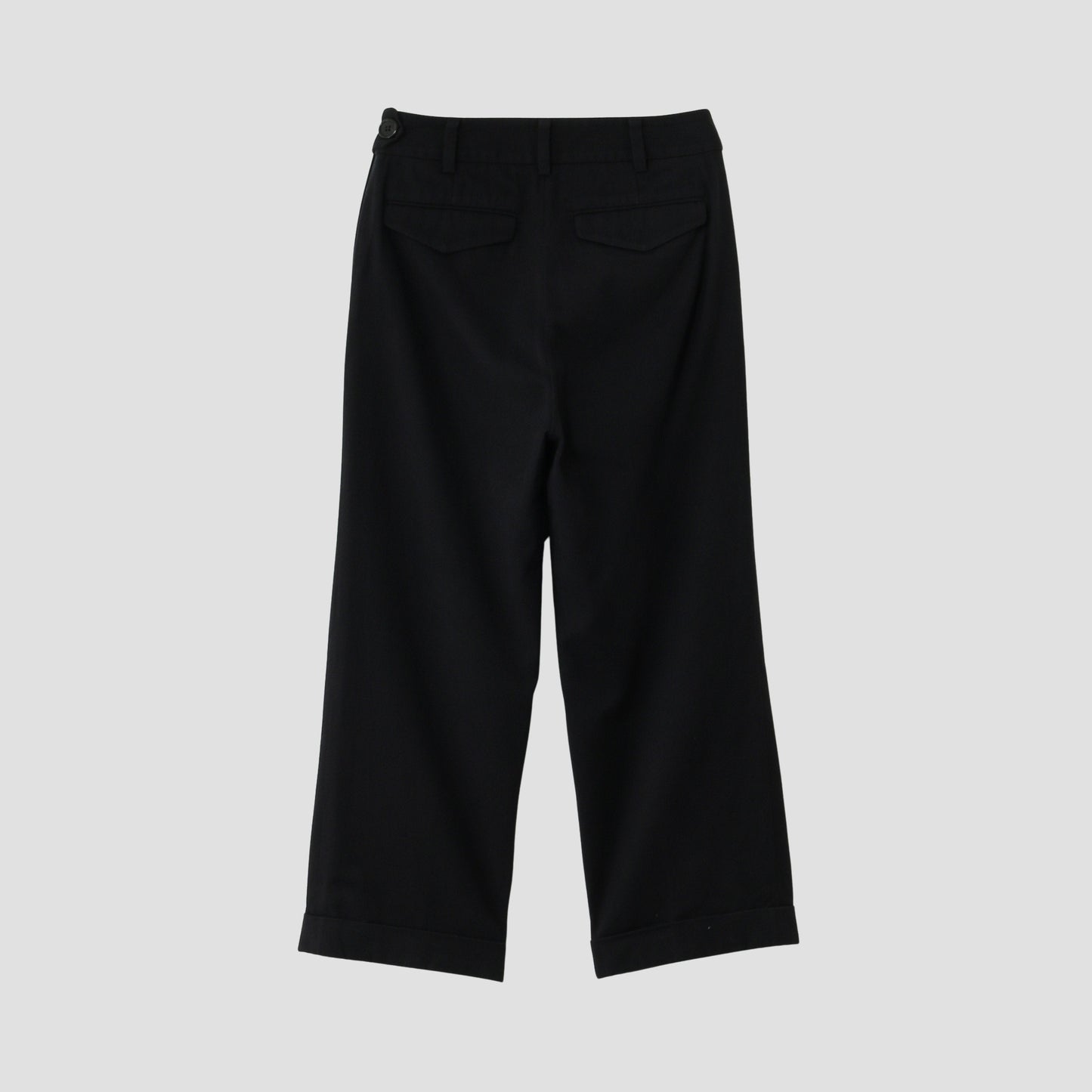 BRUSHED COTTON WOOL TROUSERS