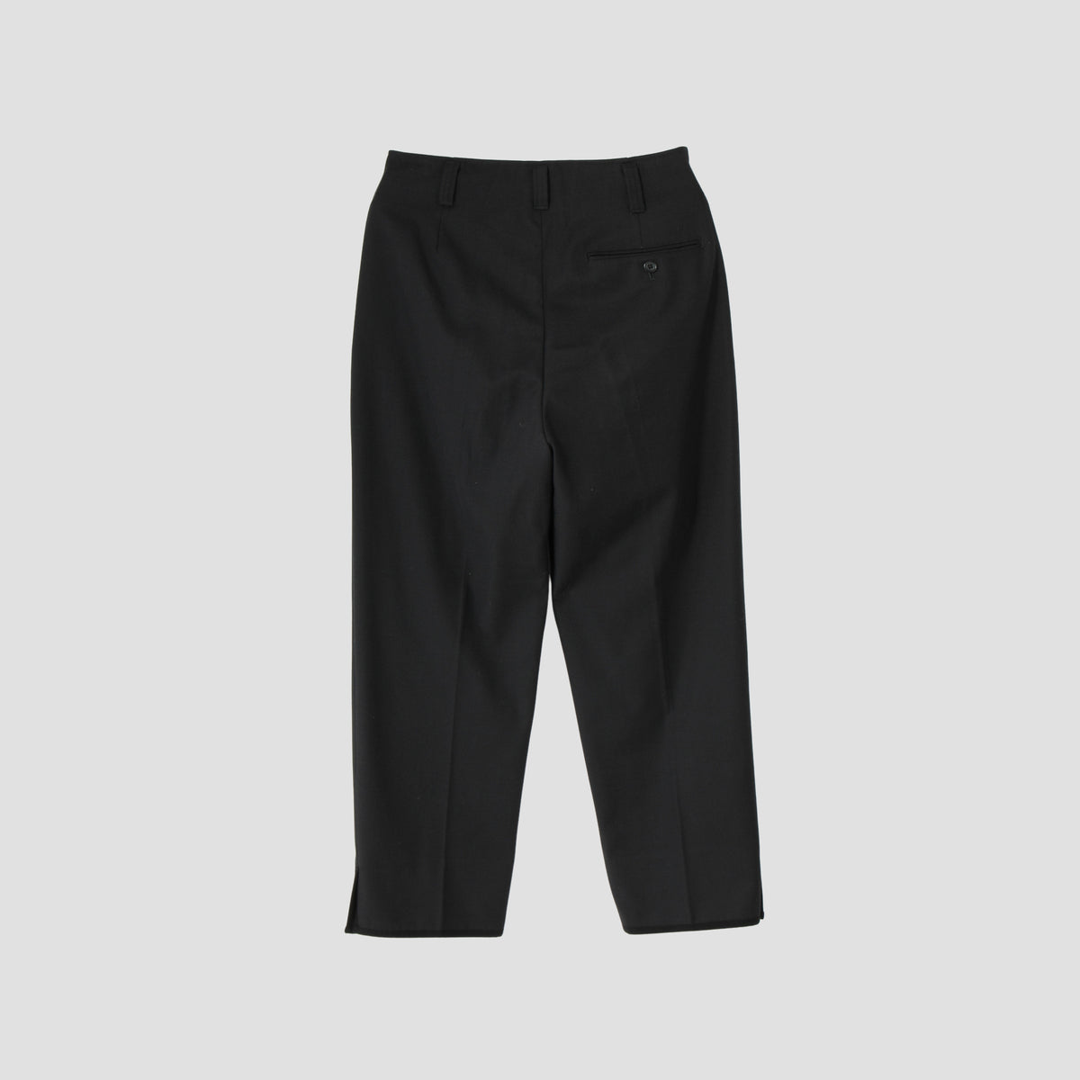 WHIPCORD WOOL COTTON TROUSERS