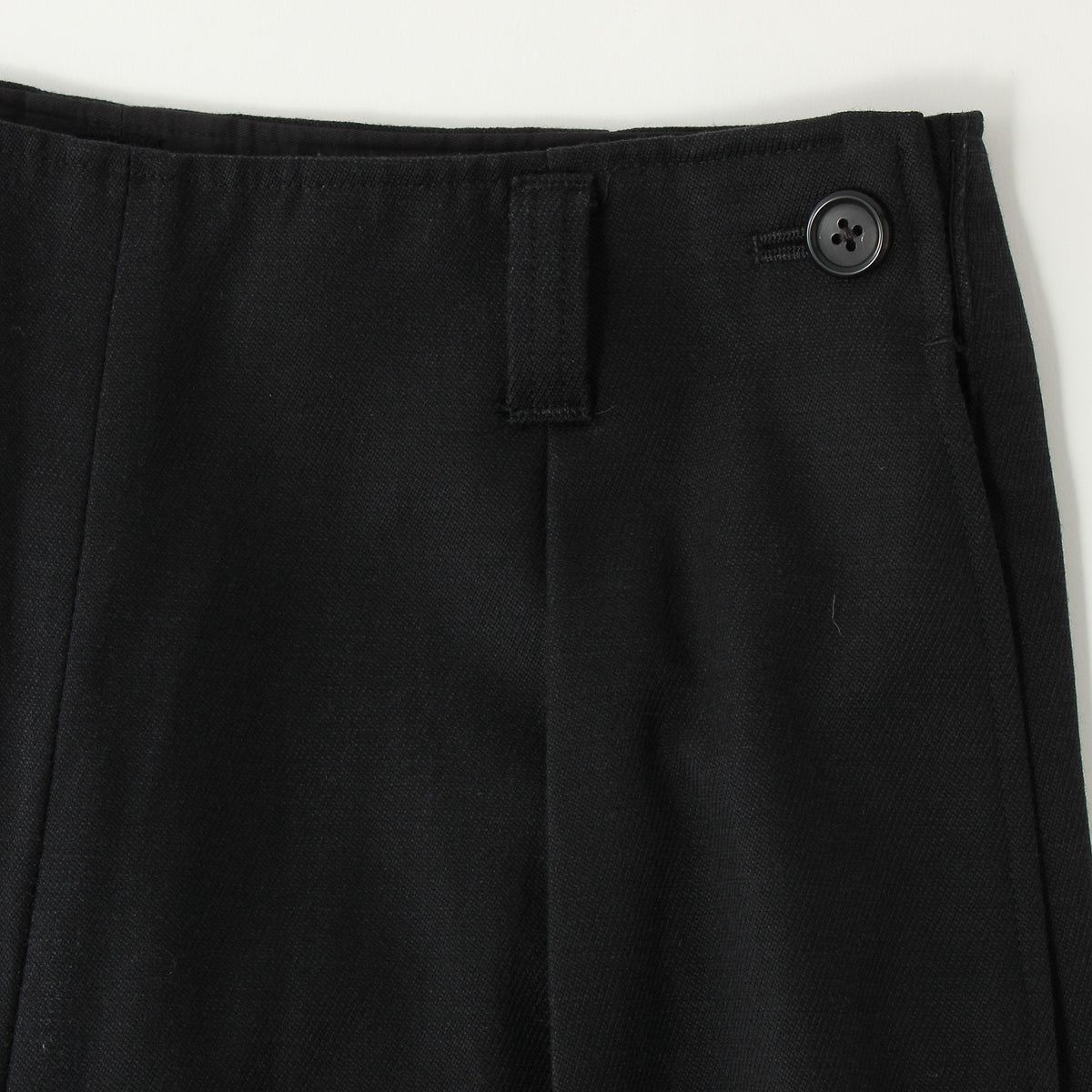 WHIPCORD WOOL COTTON TROUSERS