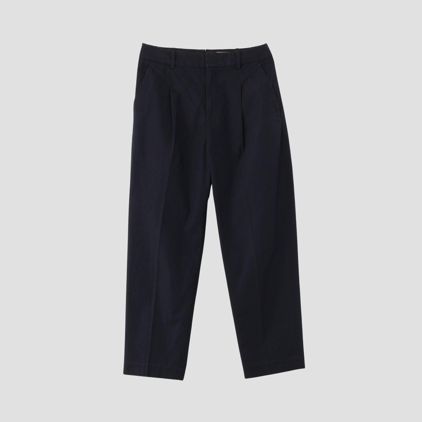 COTTON PLAIN WEAVE TROUSERS