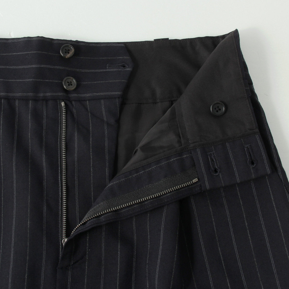 DECO PINSTRIPE WOOL SKIRT