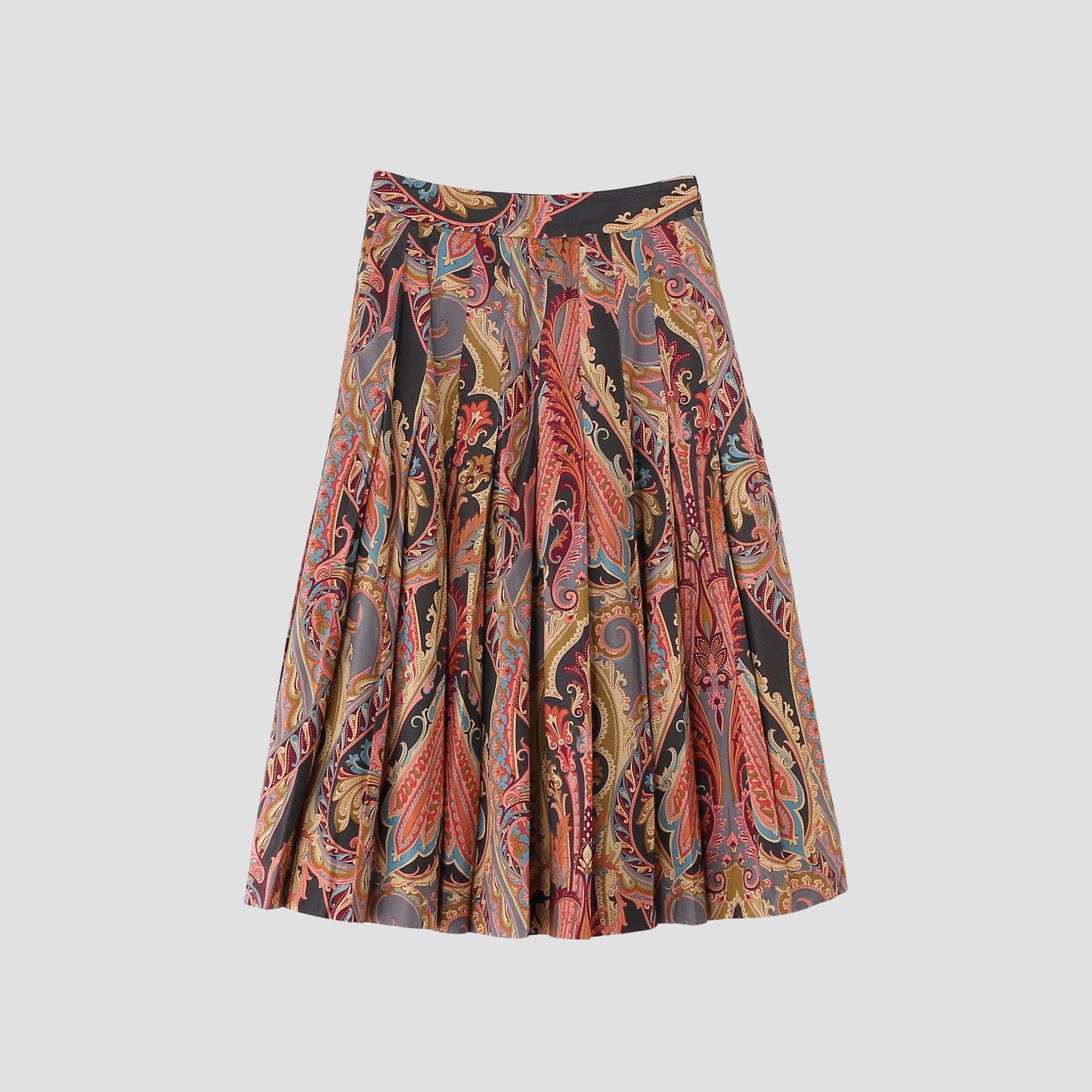 PAISLEY COTTON SHIRTING SKIRT