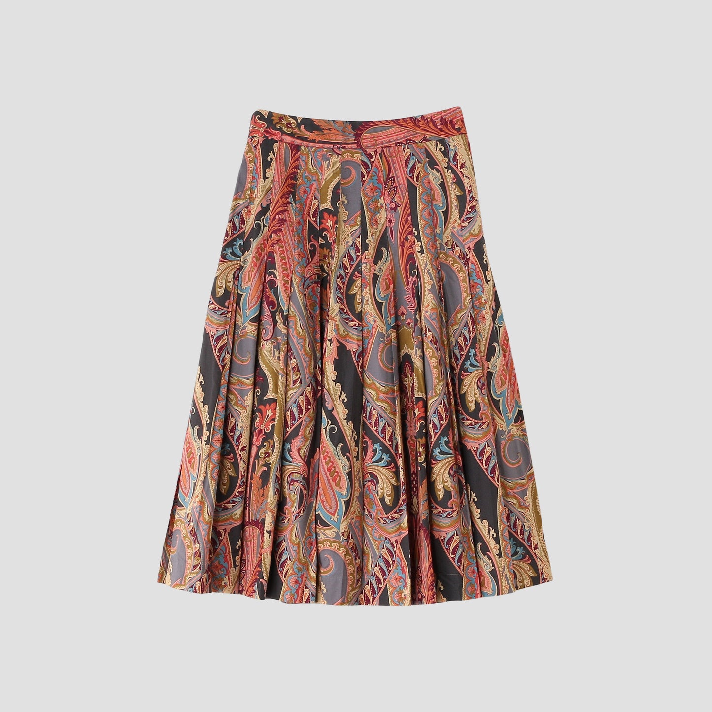 PAISLEY COTTON SHIRTING SKIRT