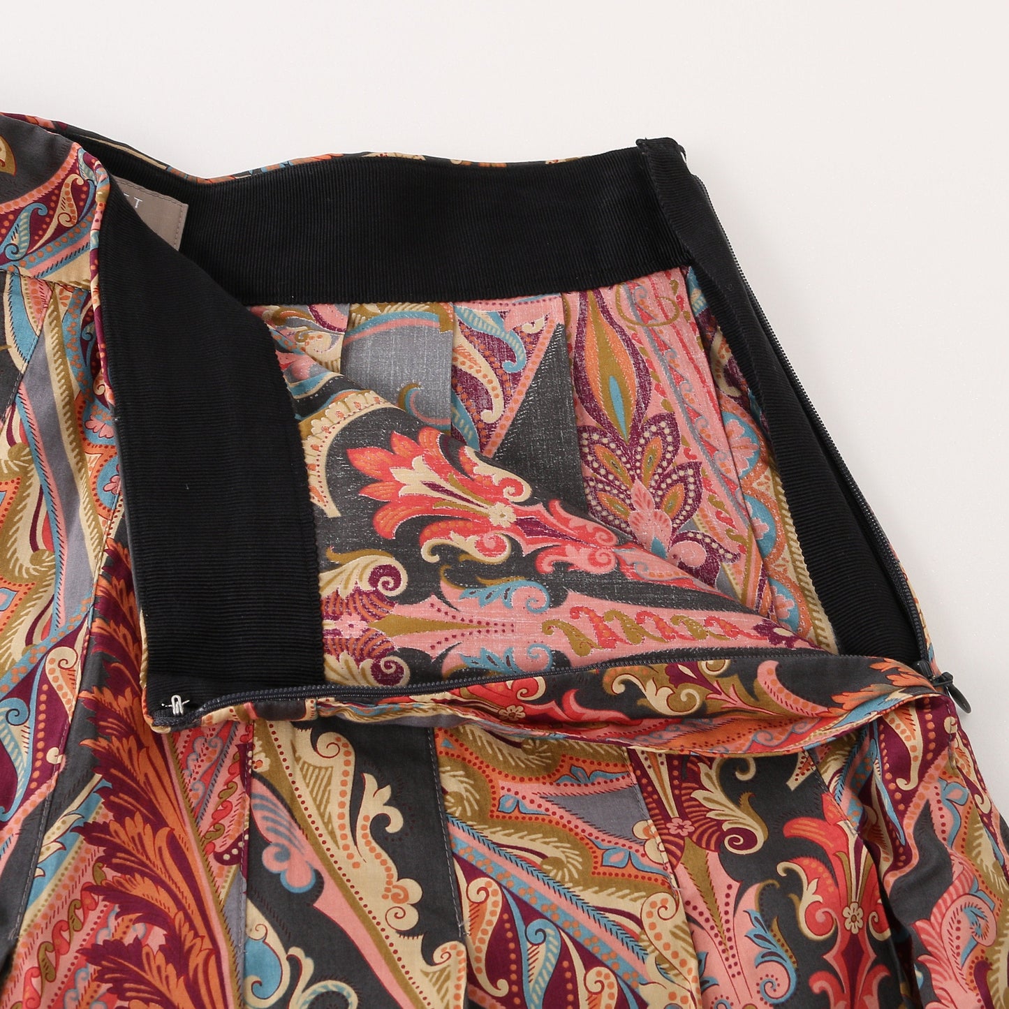 PAISLEY COTTON SHIRTING SKIRT