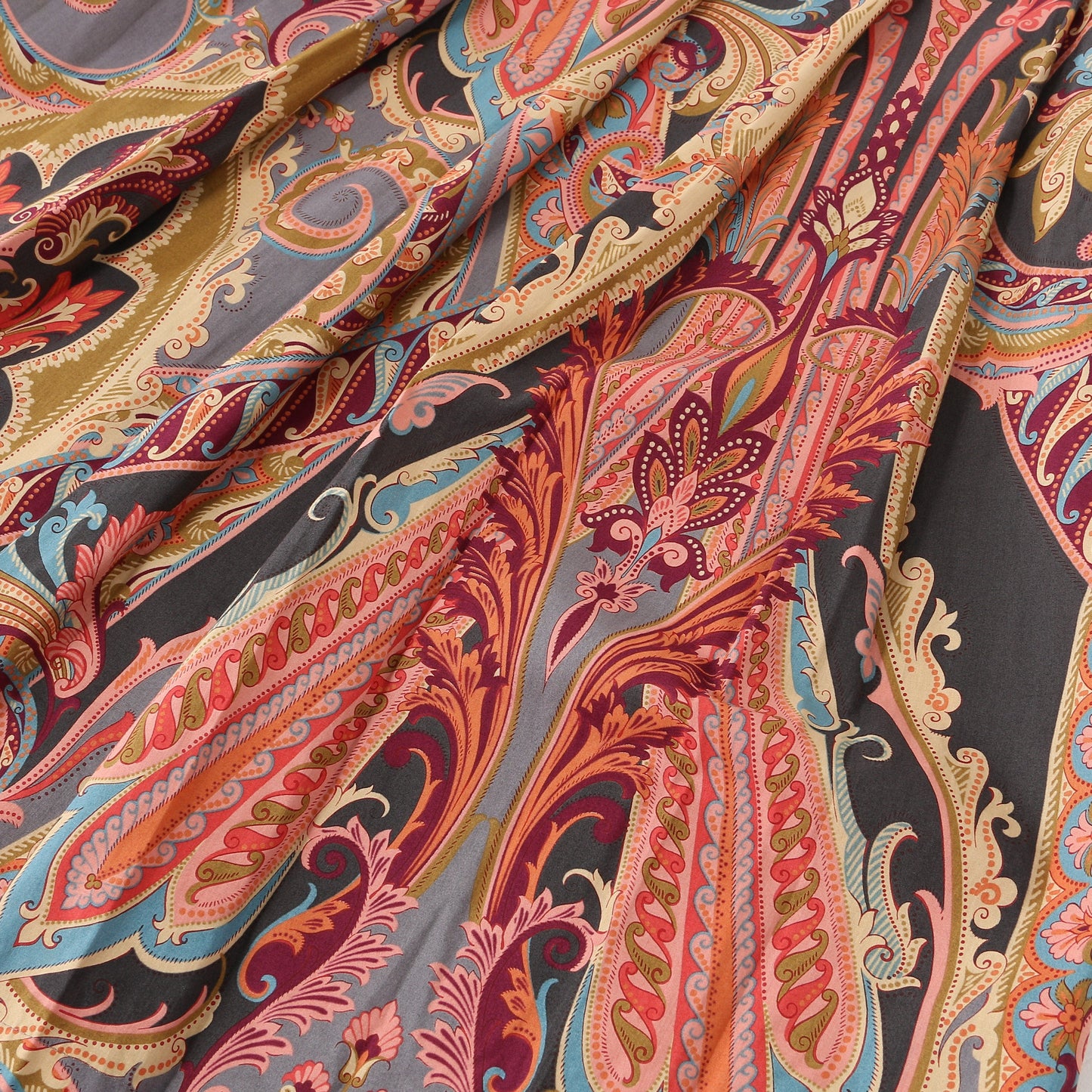 PAISLEY COTTON SHIRTING SKIRT