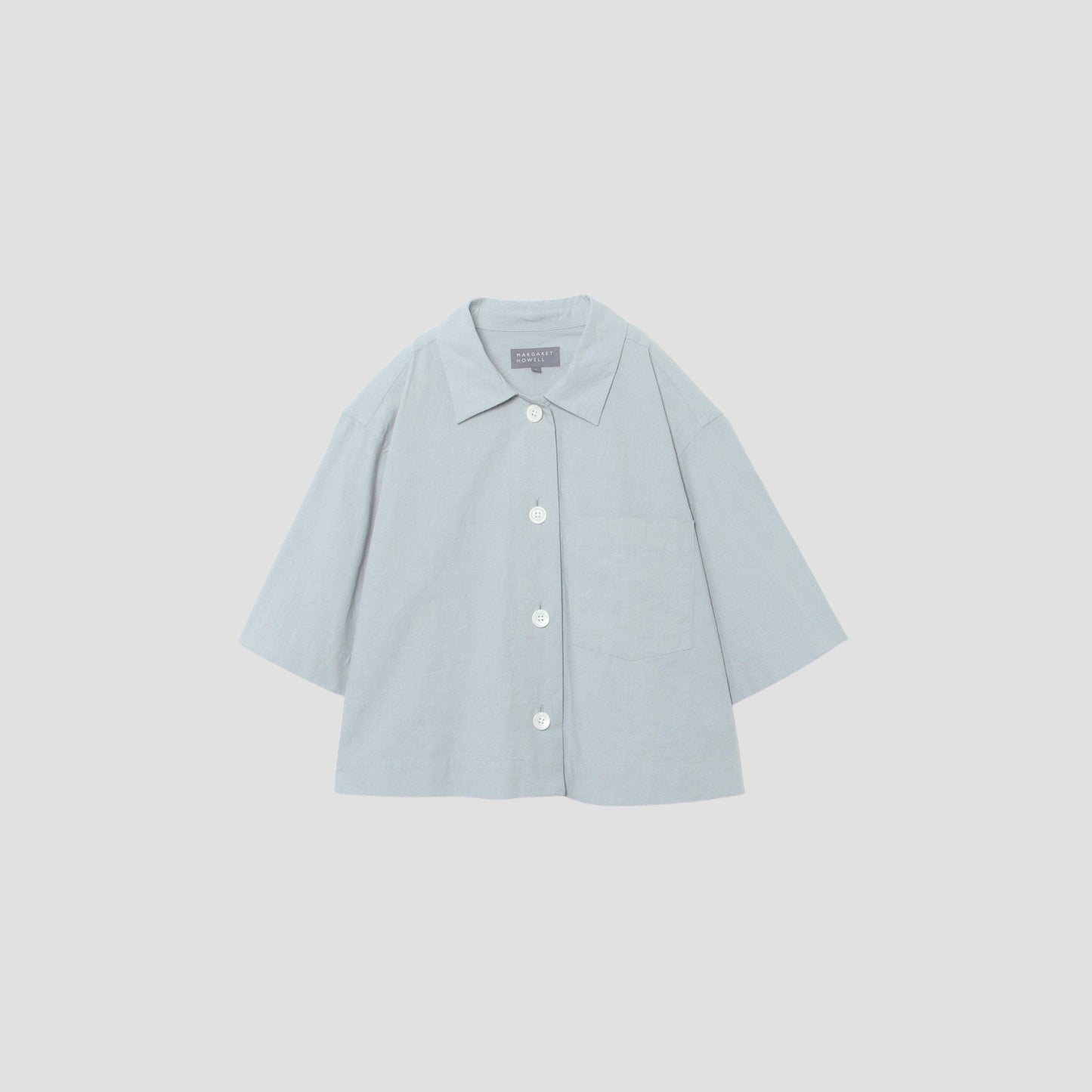 MELANGE COTTON POPLIN SHIRT