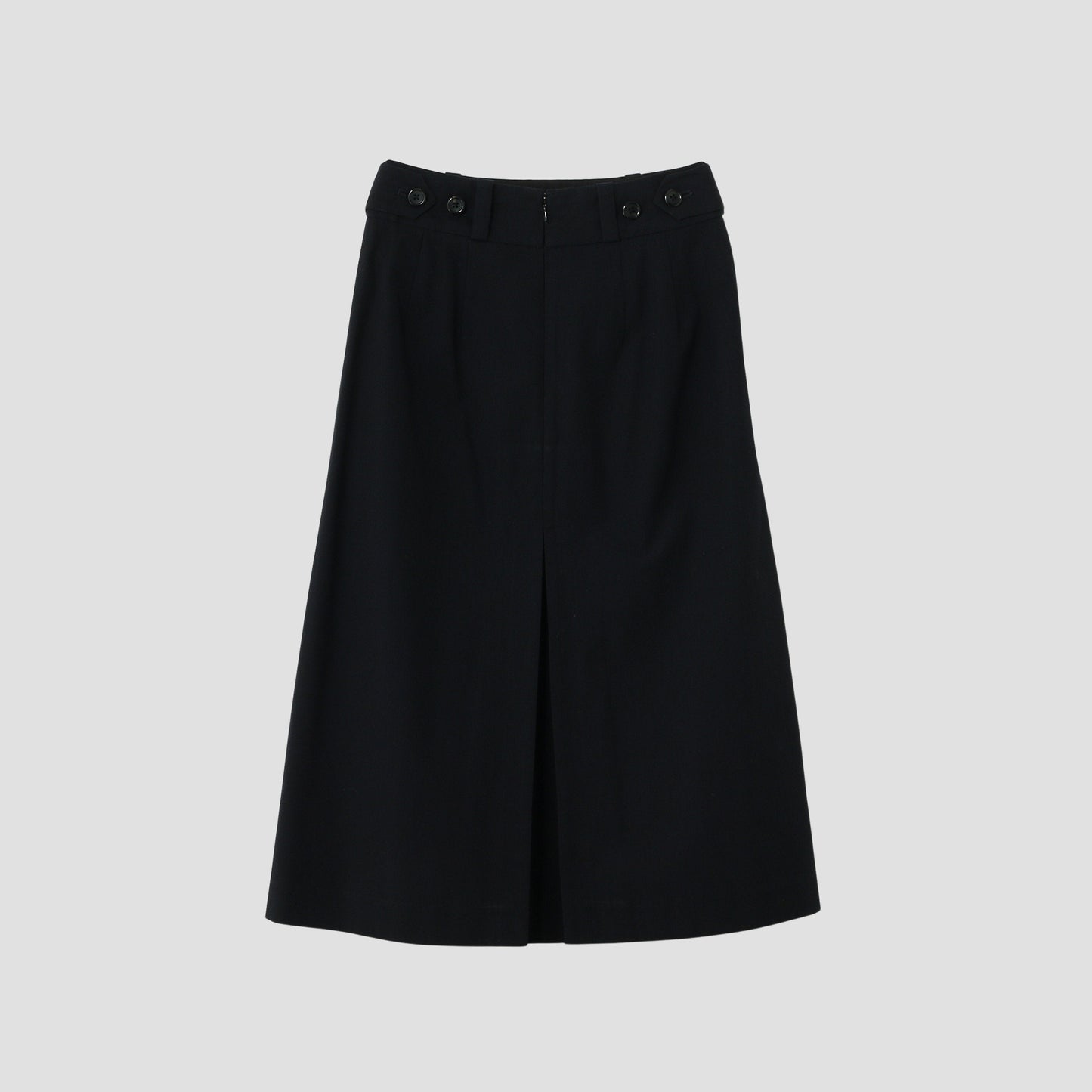 WOOL COTTON TWILL SKIRT