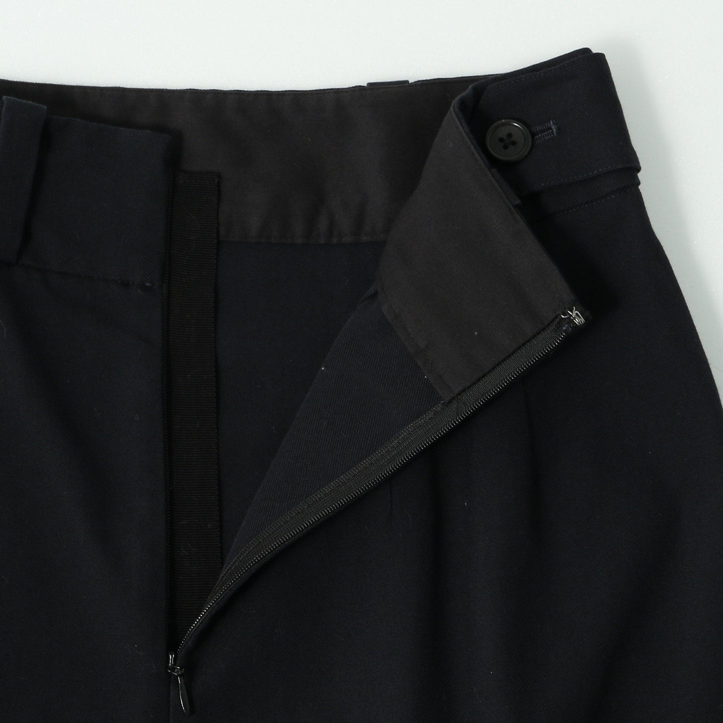 WOOL COTTON TWILL SKIRT