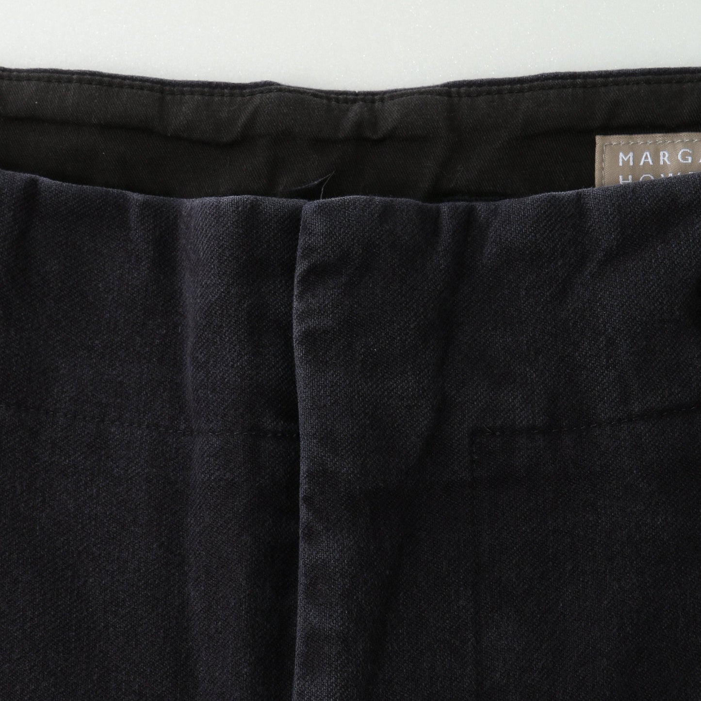 WASHED COTTON TWILL TROUSERS