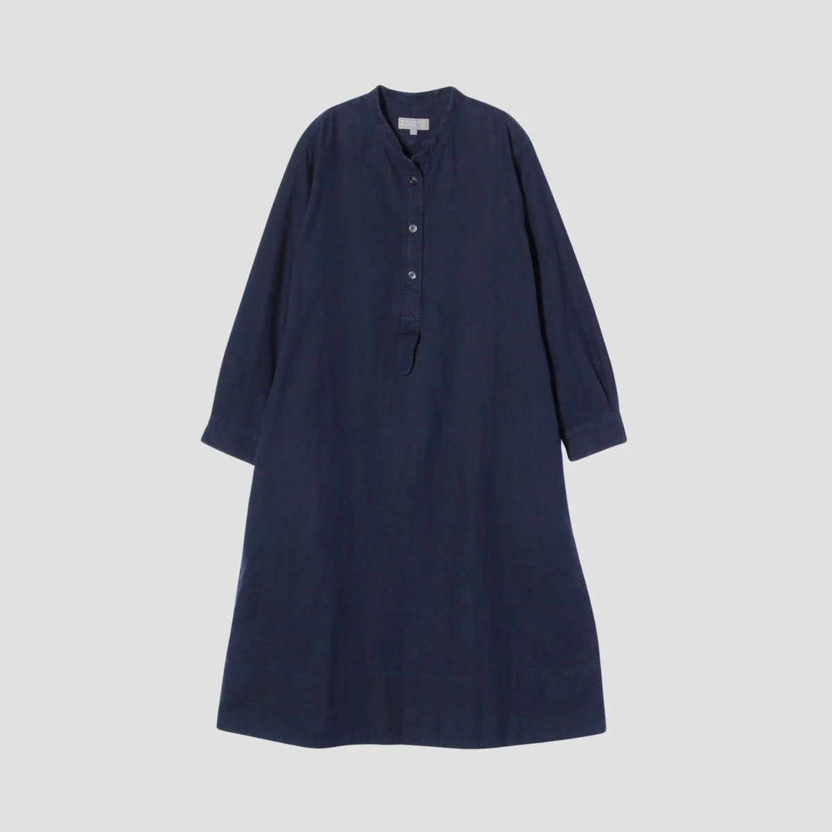 FADED LINEN COTTON TWILL DRESS