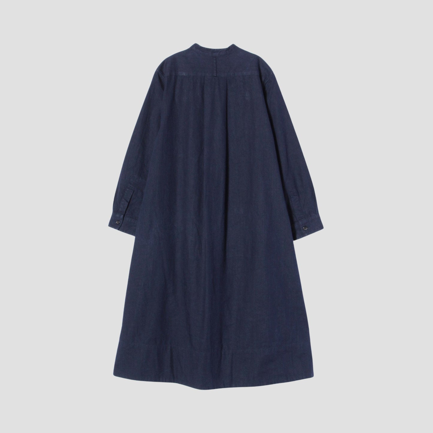 FADED LINEN COTTON TWILL DRESS