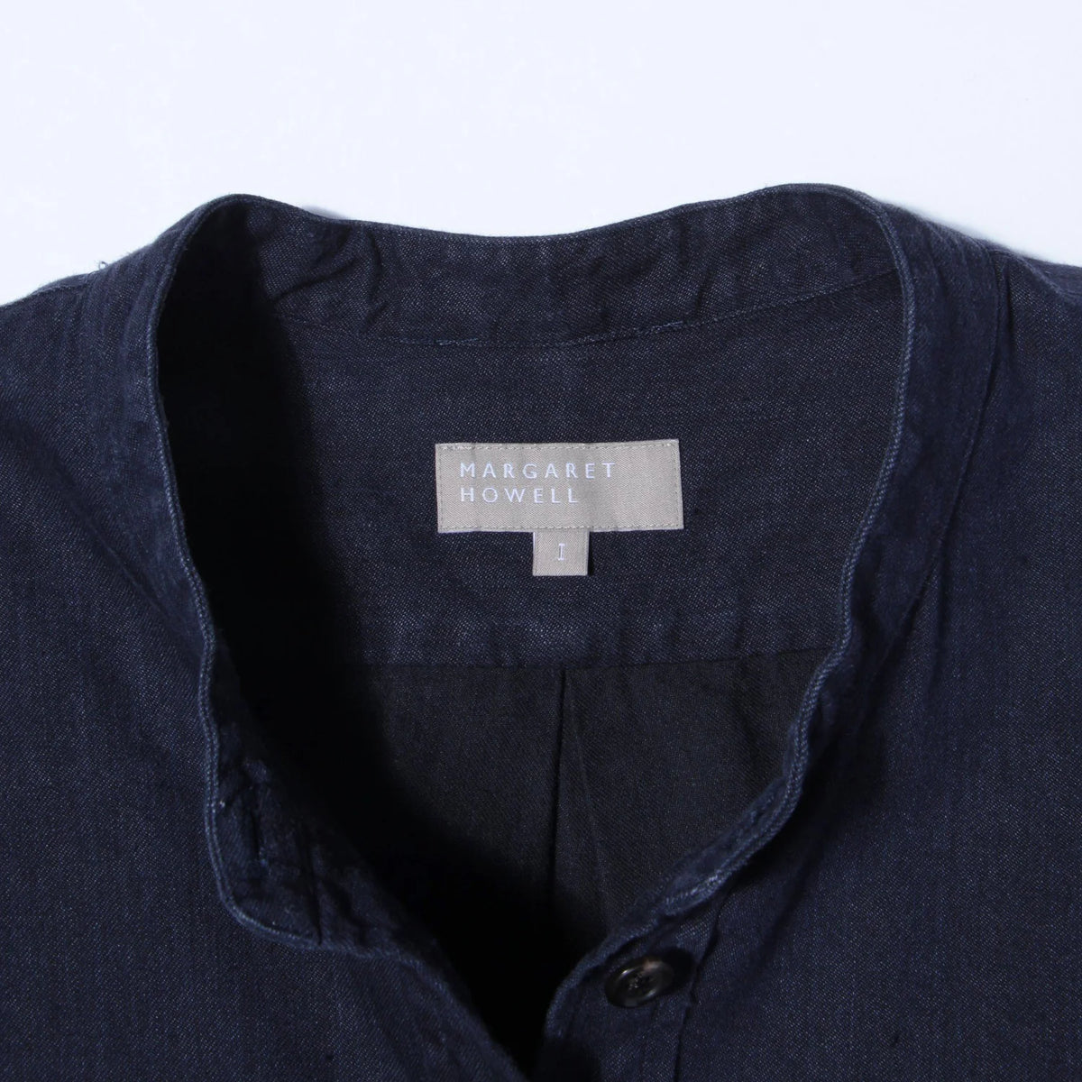 FADED LINEN COTTON TWILL DRESS