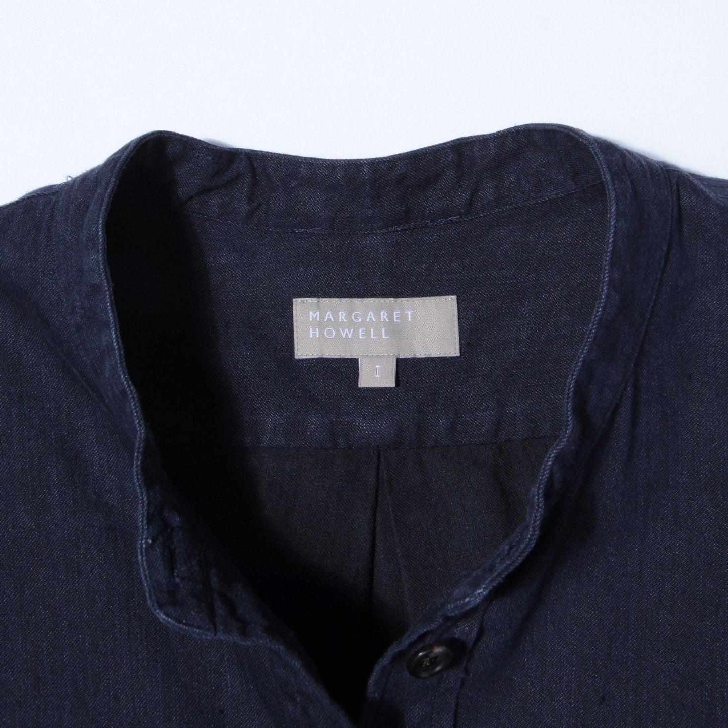 FADED LINEN COTTON TWILL DRESS
