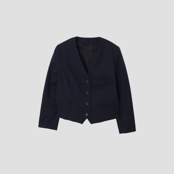 WASHED WOOL SERGE JACKET