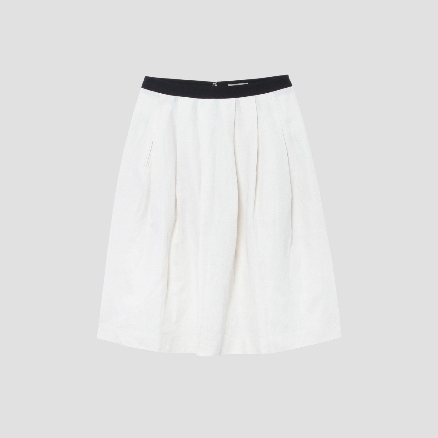 COTTON LINEN TWILL SKIRT