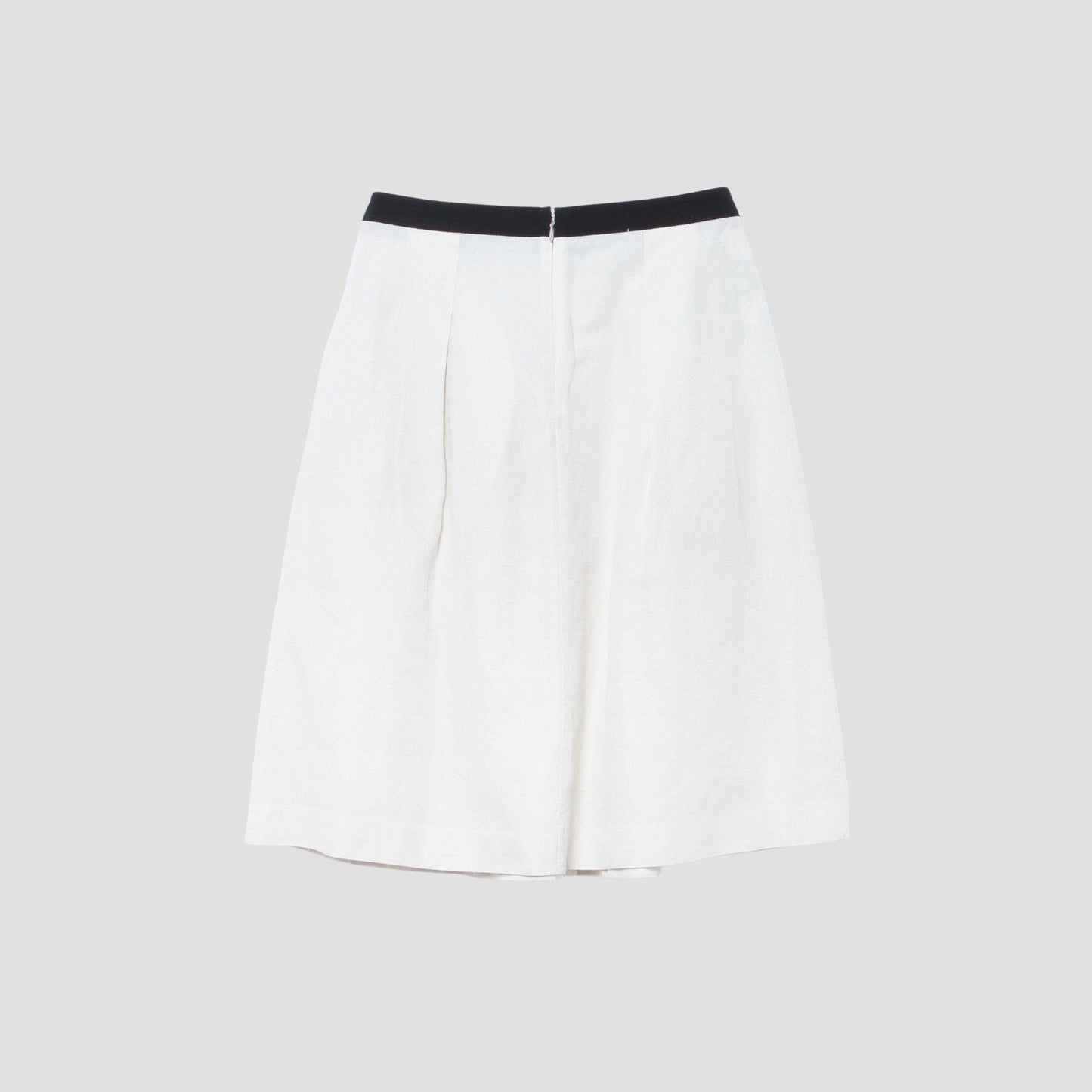 COTTON LINEN TWILL SKIRT