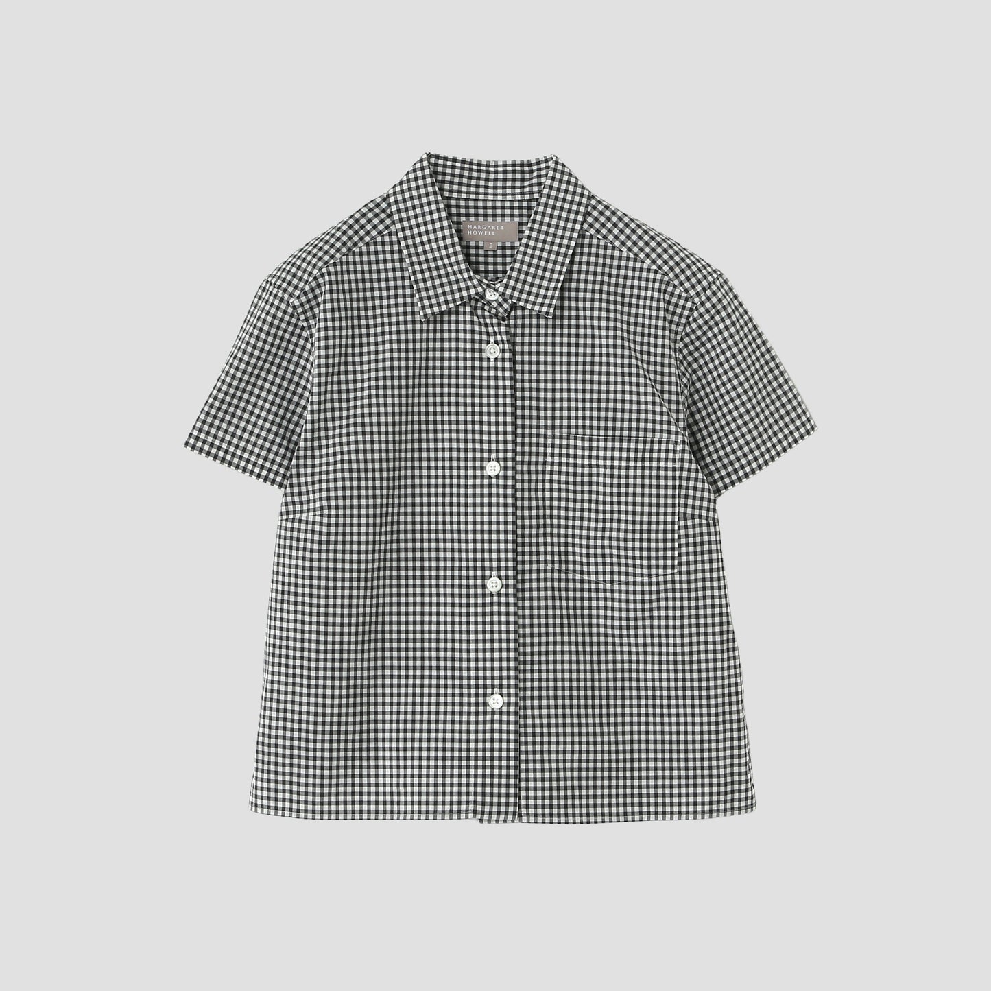 DRY GINGHAMCHECK COTTON SHIRT