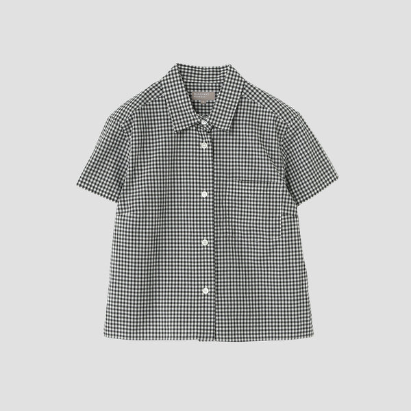 DRY GINGHAMCHECK COTTON SHIRT