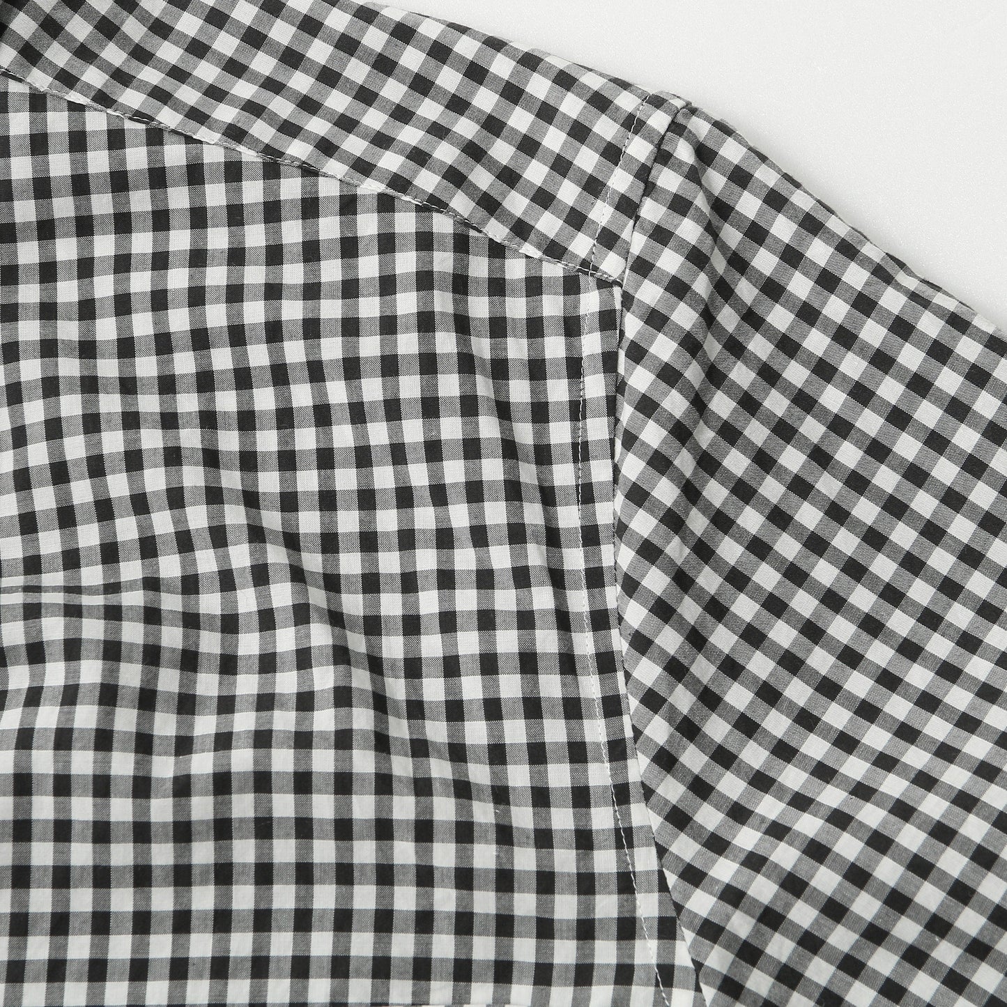 DRY GINGHAMCHECK COTTON SHIRT