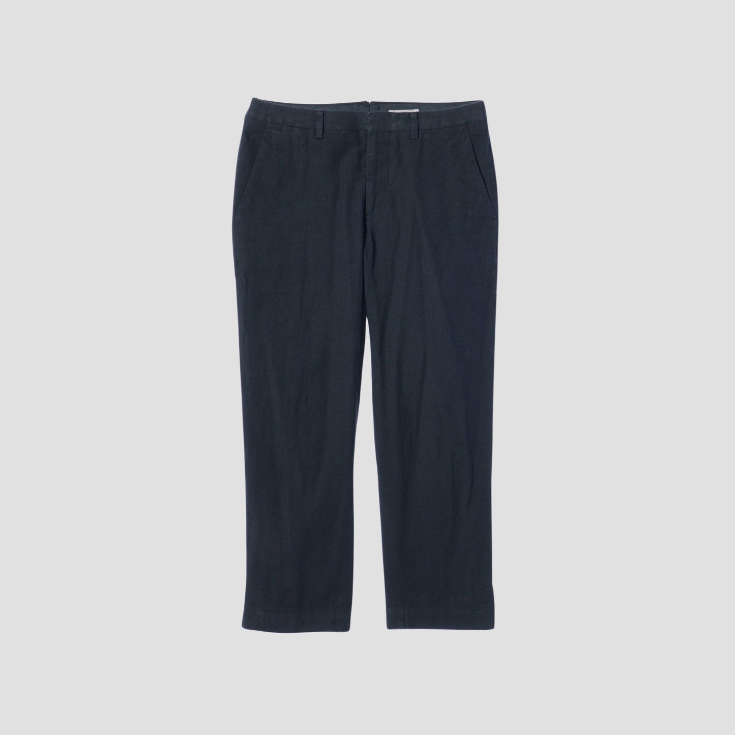 YARN DYE LINEN COTTON TROUSERS