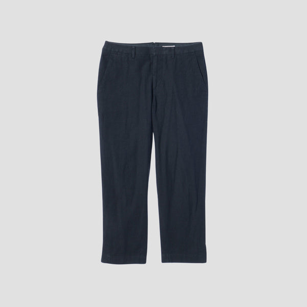 YARN DYE LINEN COTTON TROUSERS