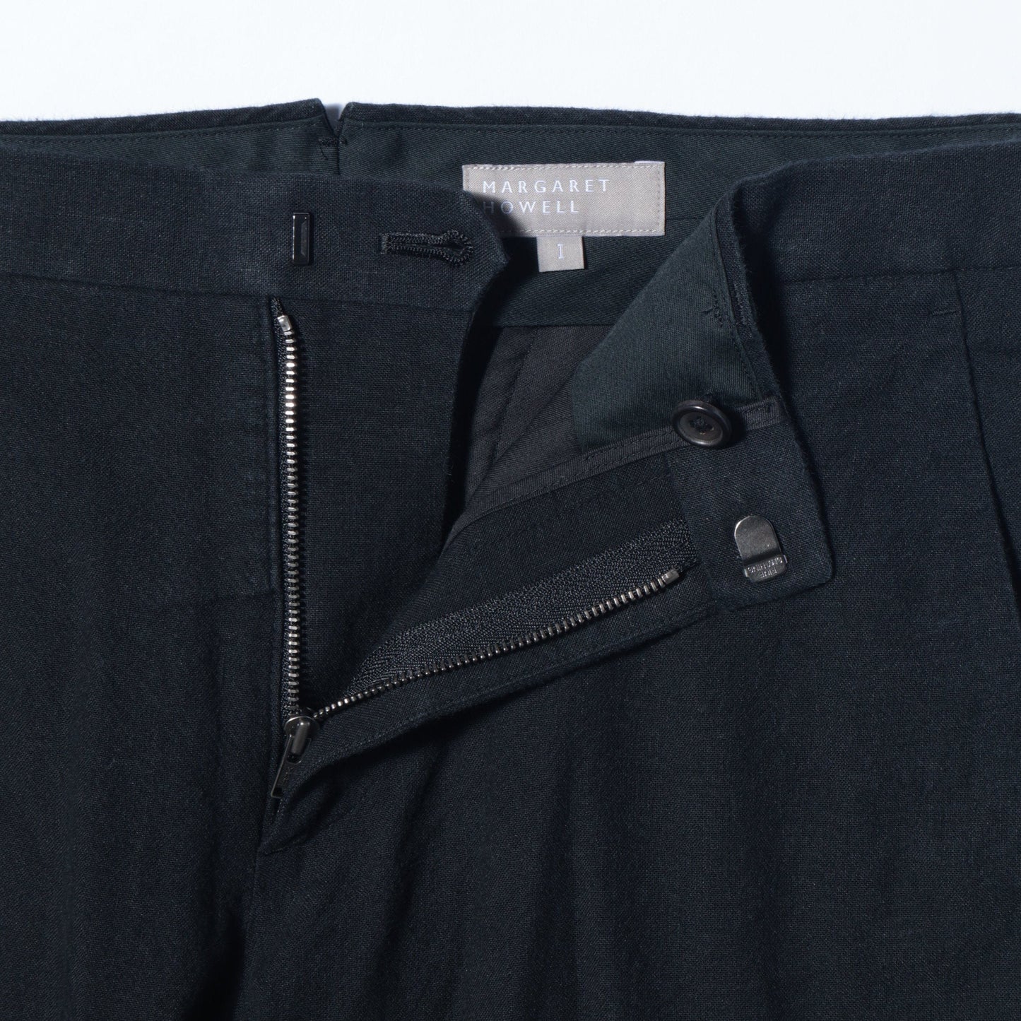 YARN DYE LINEN COTTON TROUSERS