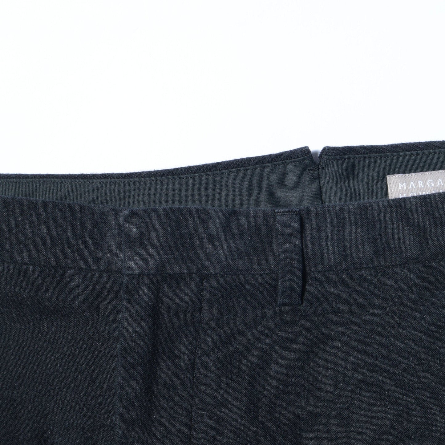 YARN DYE LINEN COTTON TROUSERS