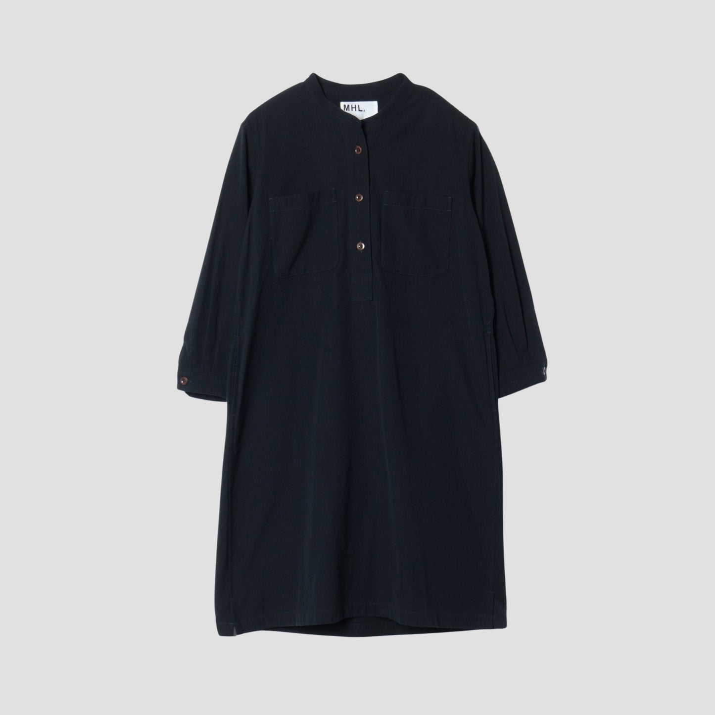 WOOL COTTON TWILL DRESS