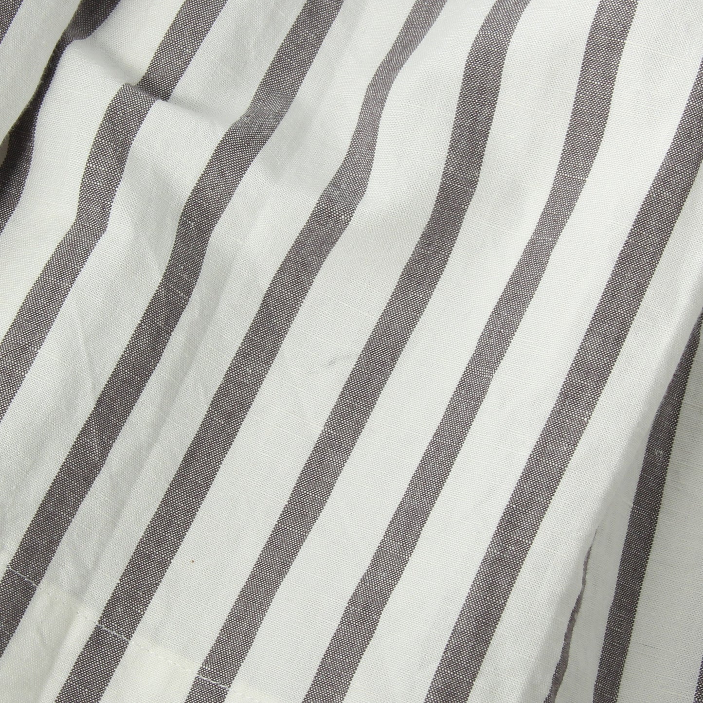 BOLD STRIPE COTTON LINEN SKIRT