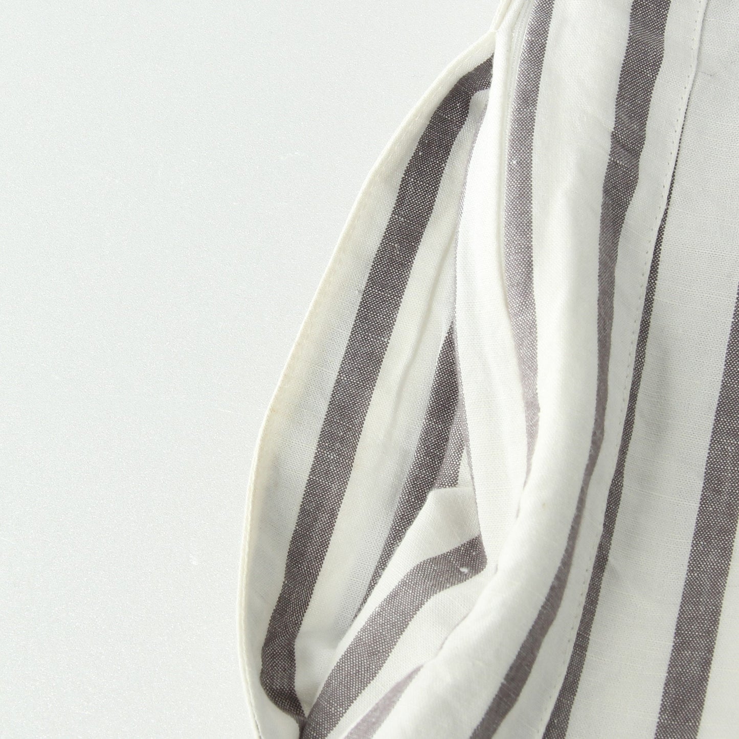 BOLD STRIPE COTTON LINEN SKIRT