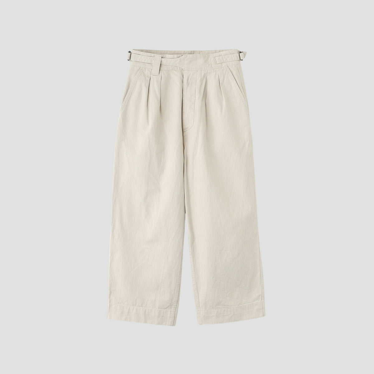 NATURAL DENIM TROUSERS