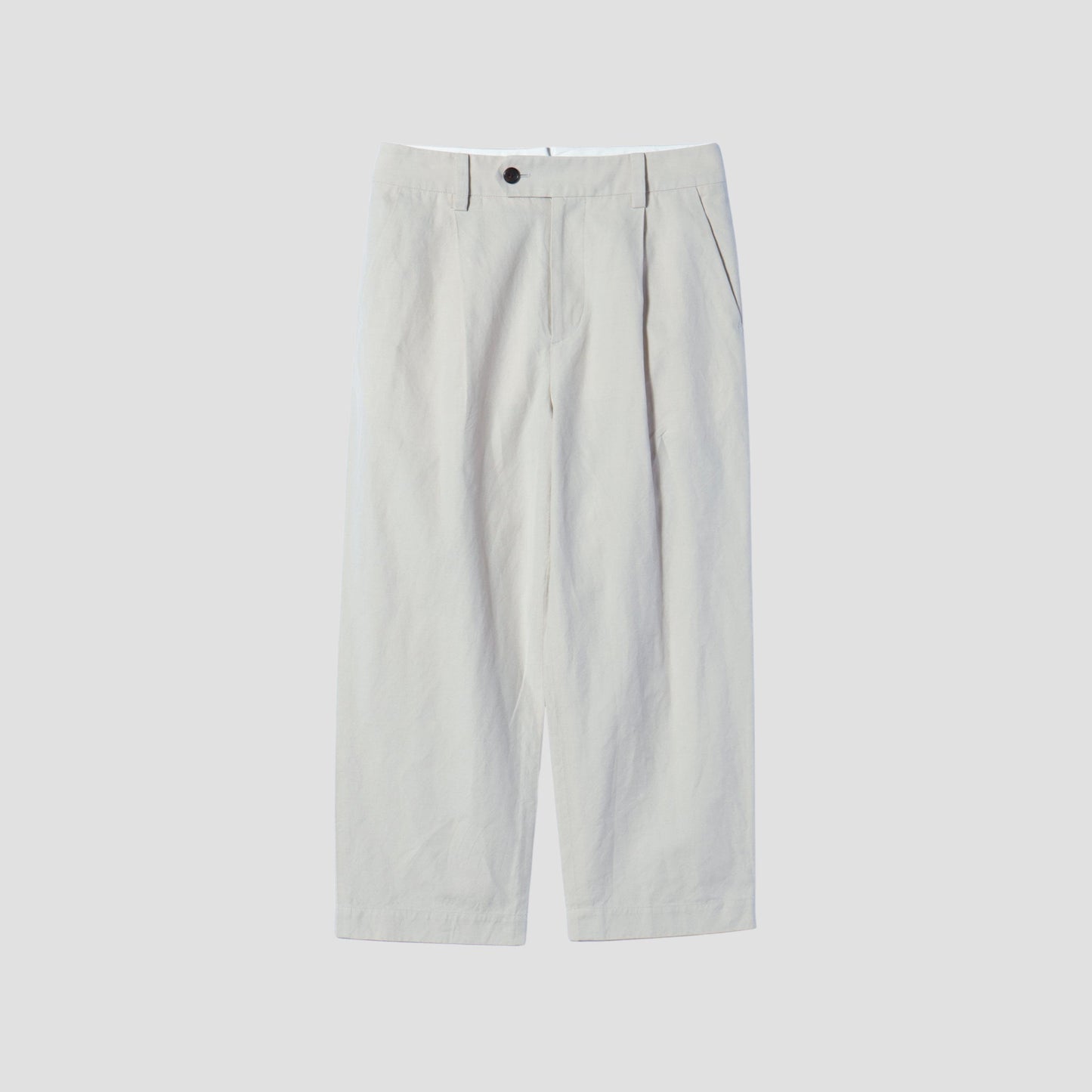 COTTON LINEN SILK TROUSERS