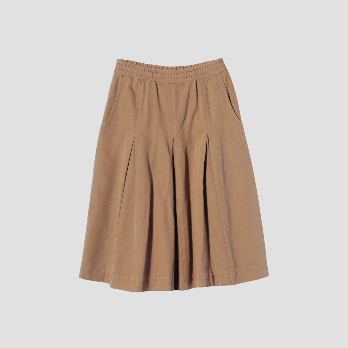 SOFT TWISTED YARN DYE COTTON SKIRT