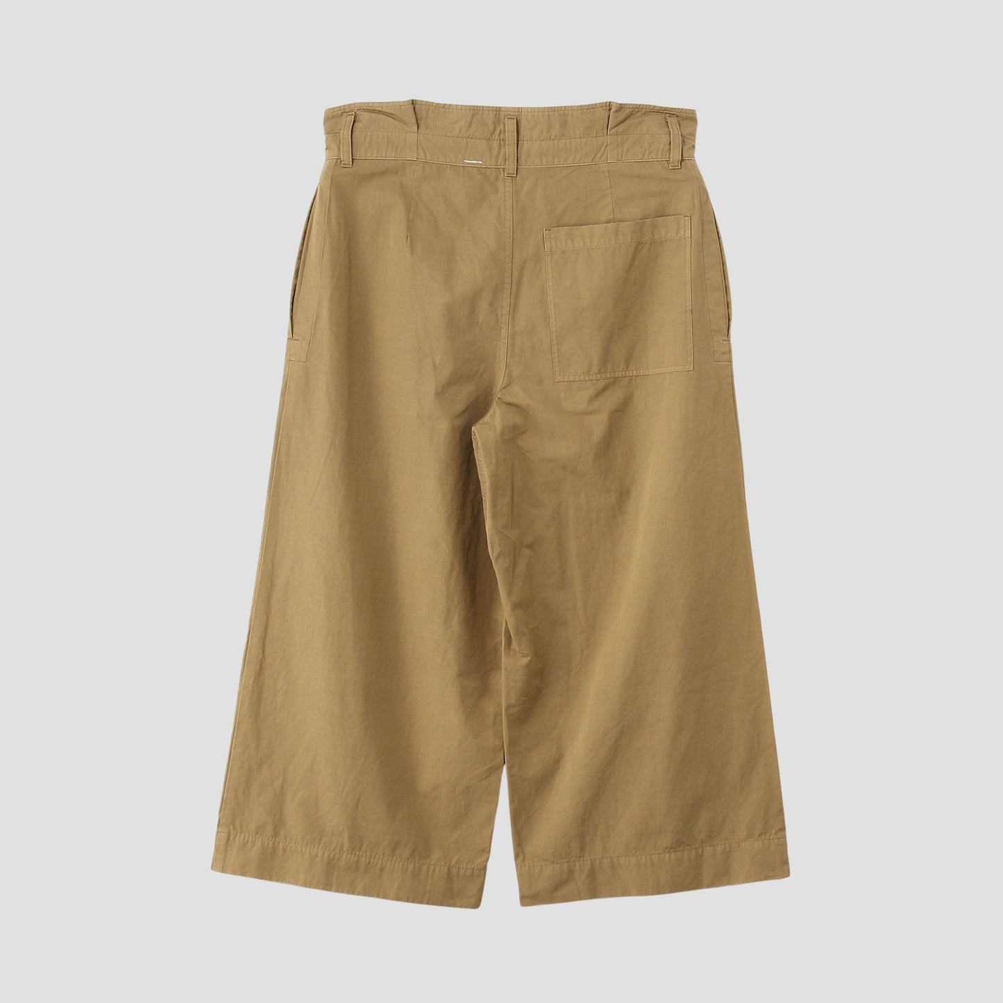 COTTON RAMIE TOUGH POPLIN TROUSERS