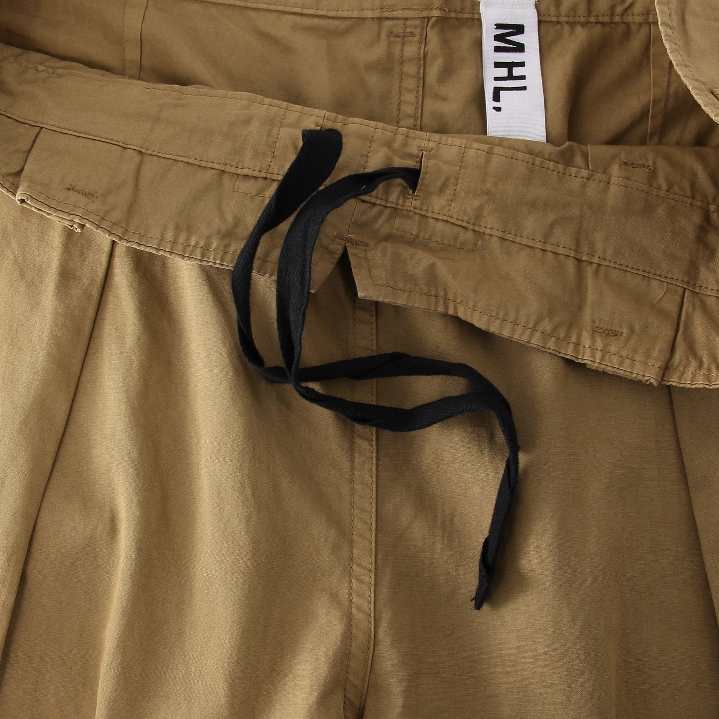 COTTON RAMIE TOUGH POPLIN TROUSERS