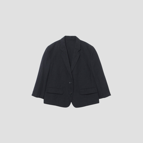 PLAIN WEAVE LINEN COTTON JACKET