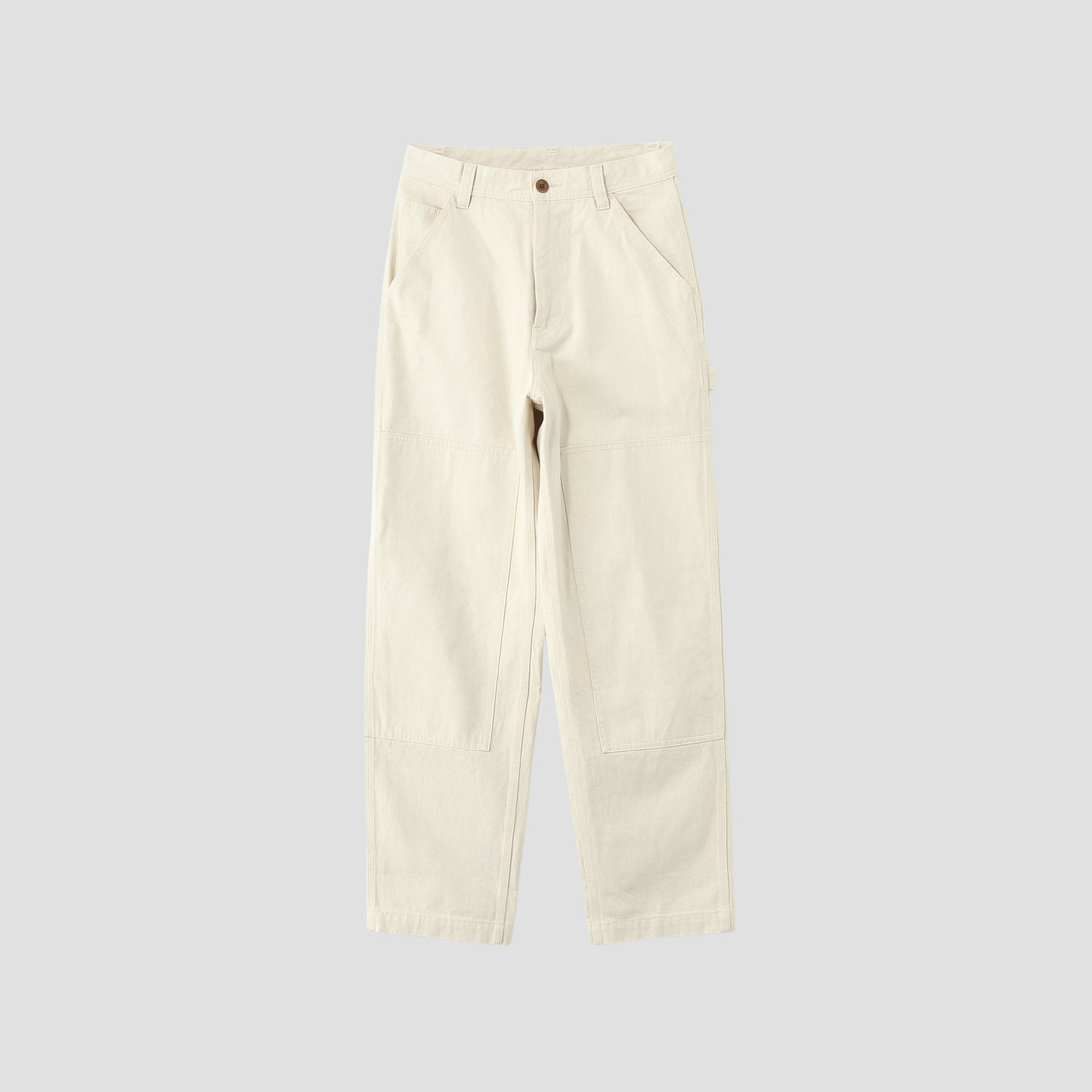 NATURAL DENIM TROUSERS