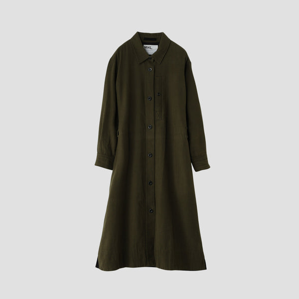 JAPANESE WOOL SHIRTING DRESS