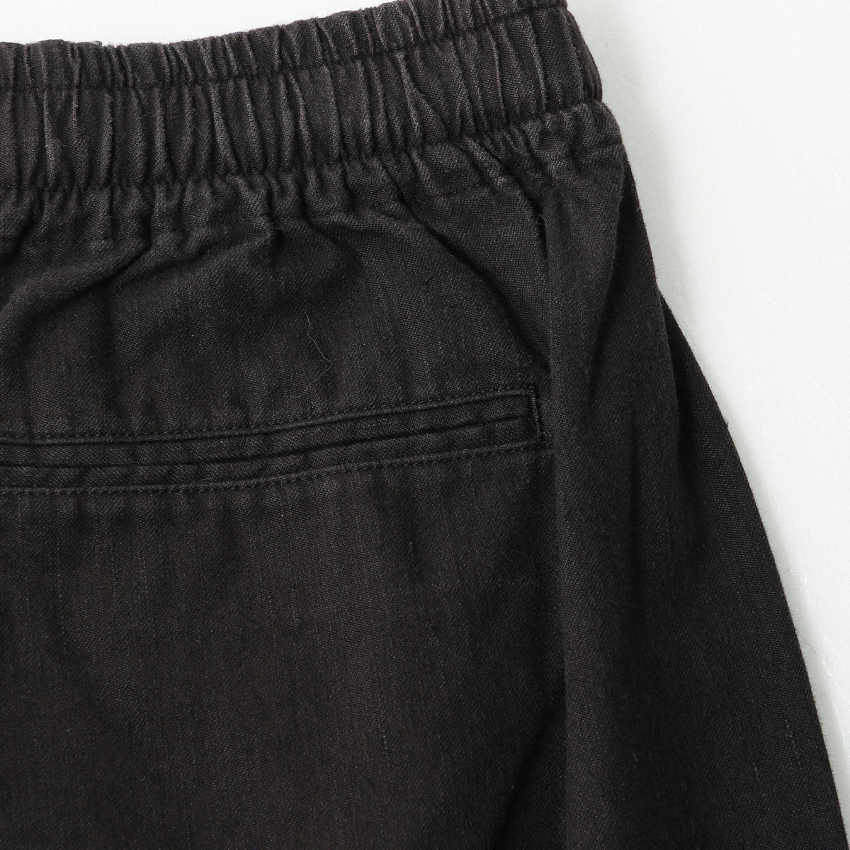 LINEN COTTON TWILL TROUSERS