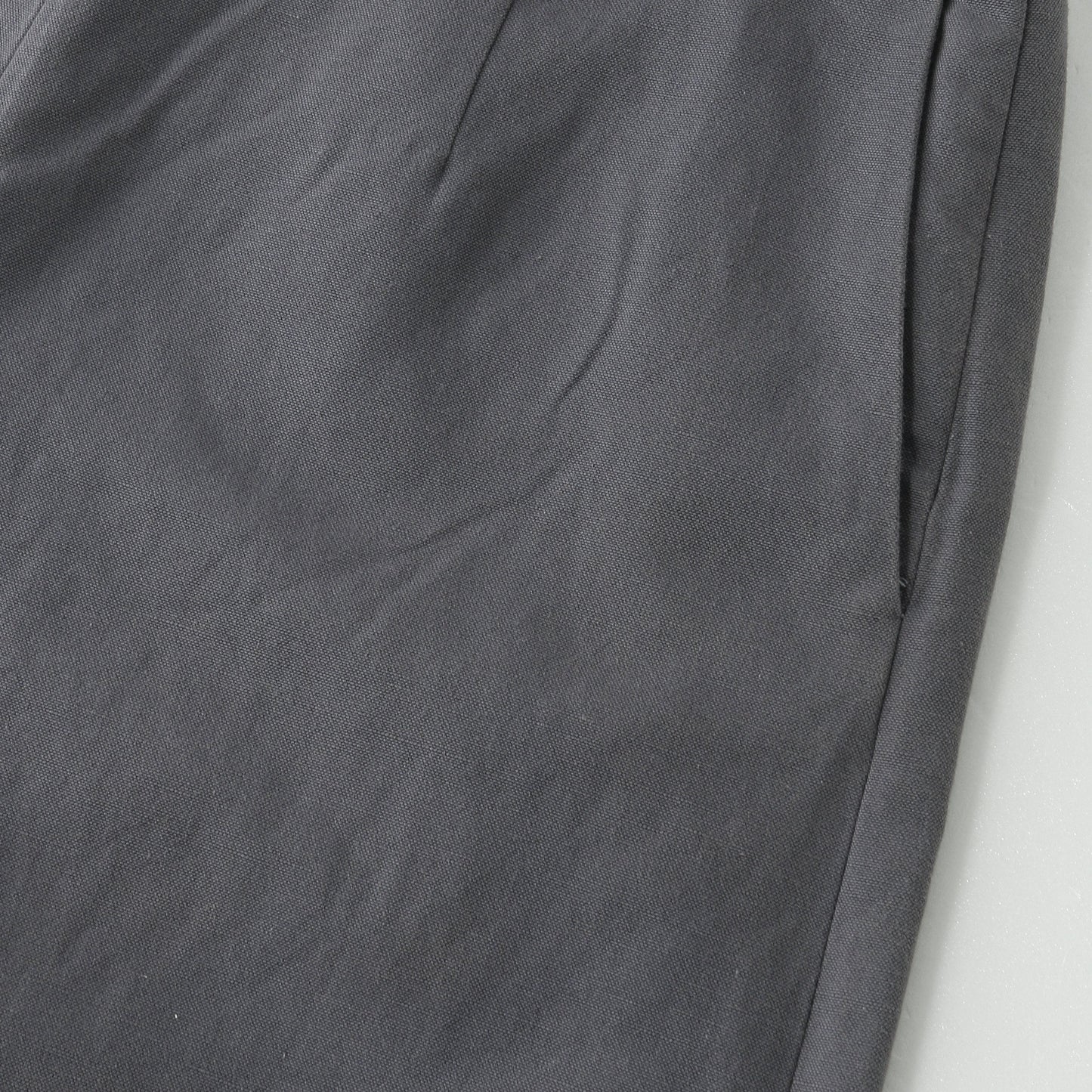 COTTON LINEN CANVAS TROUSERS