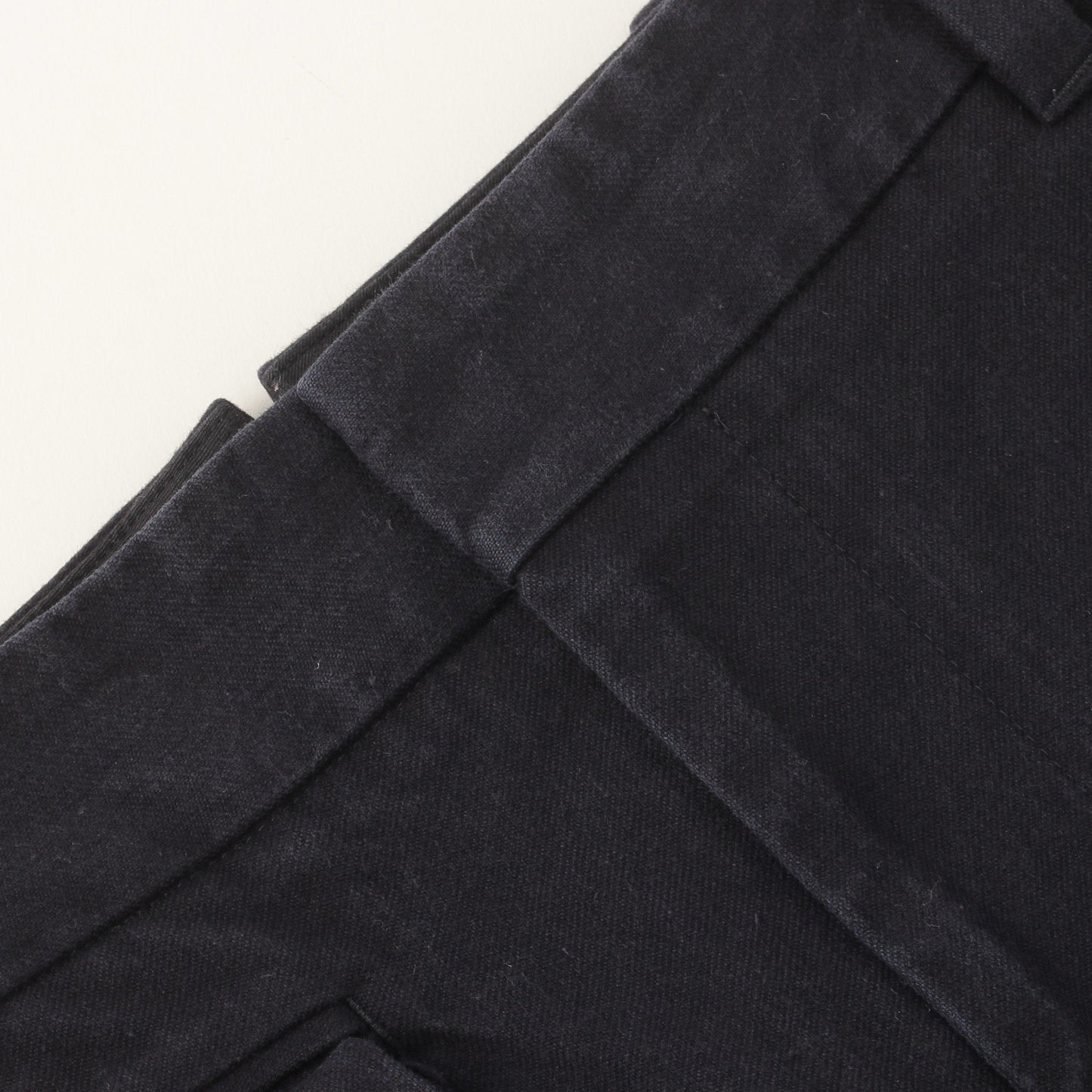 WASHED COTTON TWILL TROUSERS