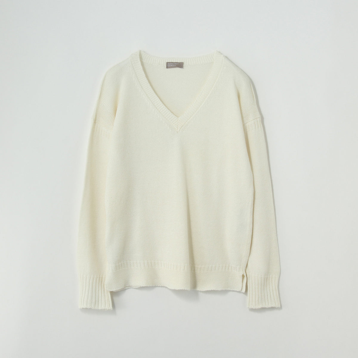 V NECK GUERNSEY KNIT