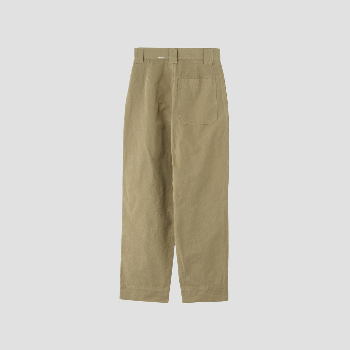 GARMENT DYE COTTON PLAINWEAVE TROUSERS