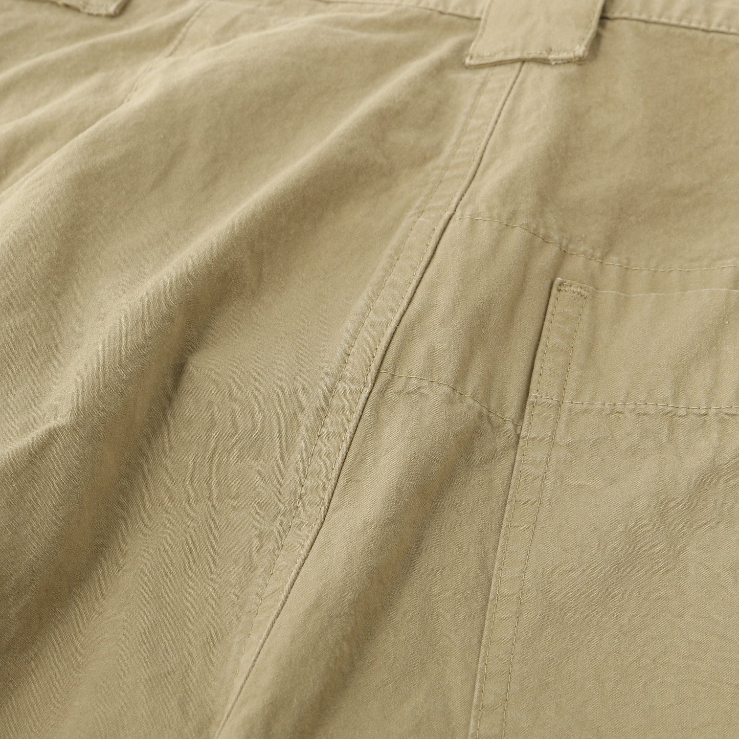 GARMENT DYE COTTON PLAINWEAVE TROUSERS